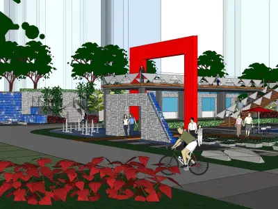 Sketchup Plaza 195 3D model
