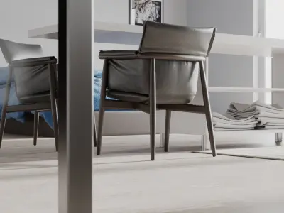 Minimalist Apartment scene for Cinema 4D and Corona Renderer 3D model