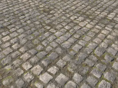 Cobblestone Road 11 PBR Texture