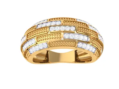 Women Ring  Render 3dm STL OBJ FBX Details 3D print model 217