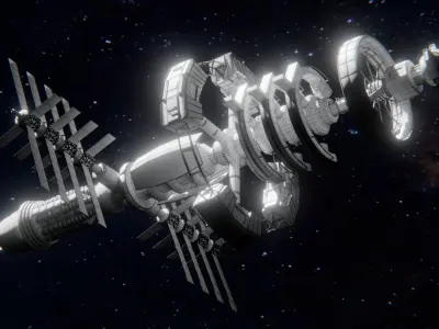 Space Station 3D Model 3D model