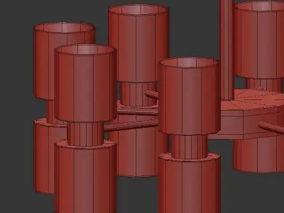 Black Coated 3D model