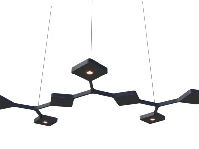 Modern Interior Lamp Set 3D model