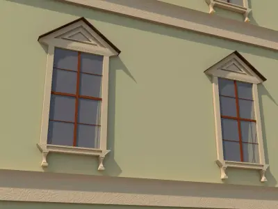 Neoclassical style window 3D print model