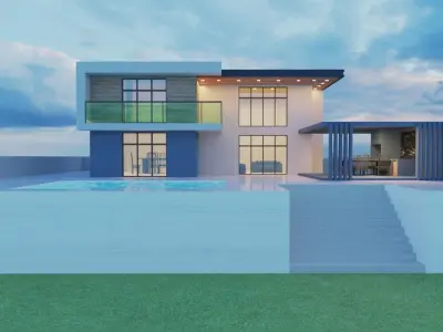 Modern Elevation Design 3D model