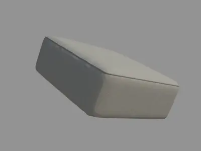 Single Sofa- Cushion 3D model