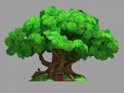 Plant - Tree House - Building 05 3D model