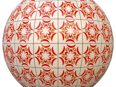 tile patterned 68-seamless-4k-pbr  3D model