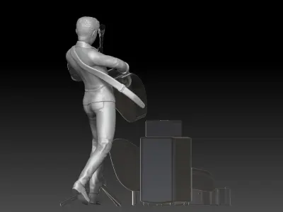 street musician MAN 4 3D print model