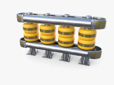 Tileable rolling barrier v1 3D model