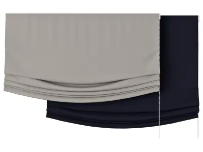 Roman Curtains 139 Relax Roman Shades Vitra 3D model