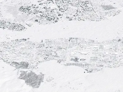 Krasnoyarsk Russia City Landscape 3D Model 3D model