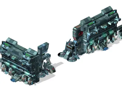 Machinery - Wall - Operating Wall 01 3D model