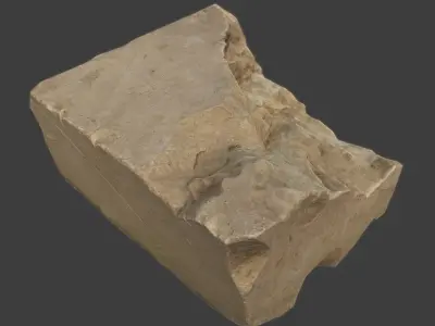 Limestone Debris Low-poly 3D model