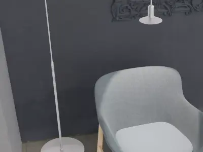 Floor Lamp BoConcept Aerial Free 3D model