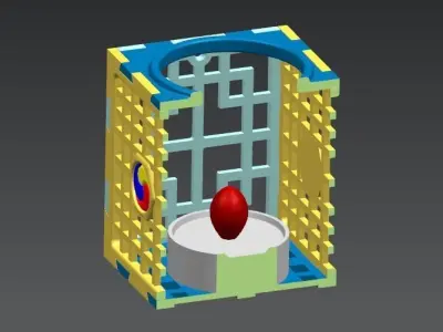 Tea light candle holder 3D model