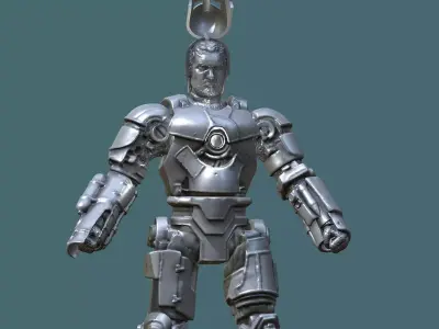 IRONMAN MARK 1 INSPIRITED ARTICULATED ACTION FIGURE 3D model