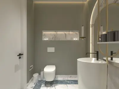 Bathroom Design Modern DV II Villa 3D model