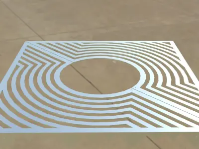 Alcorque cuadraro 3D model