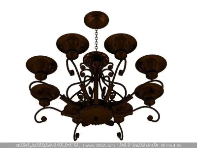 Ceiling Lamp Low-poly 3D model 3