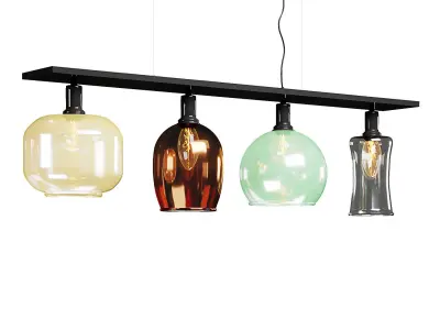 Telesto pendant lamp 3D model