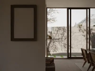      villa interior scenes 3D model