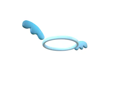 Angel Halo v2 006 Low-poly 3D model