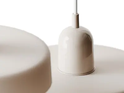 Ceramic Disc Orb Pendant By In Common With 3D model