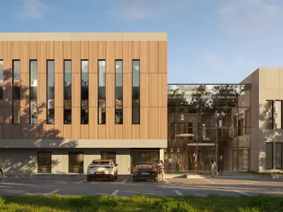 modern exterior Office building 3D model