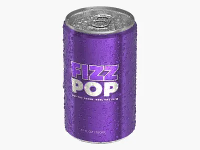  Slim Soda Can With Droplets 150ml V2 