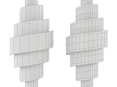 Currey and Co Chiffonade Wall Sconce Low-poly 3D model