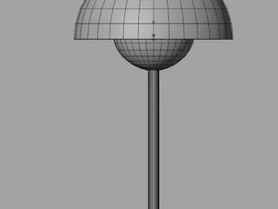 Flowerpot lamp 3D model