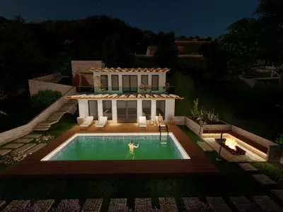 Villa Site Design 3D model