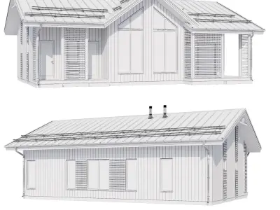 Modern house v57 3D model