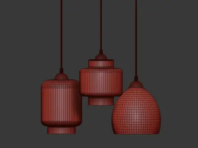 Milo Pendant Ceiling light Ellos 3D model