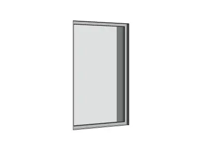 revit parametric picture fixed window family Free 3D model