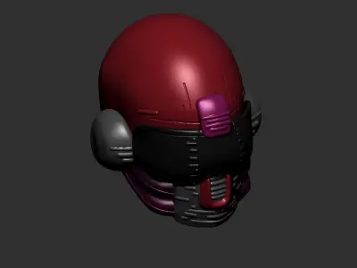 helmet high poly sculpt 3d printable ver 7 3D model 3D model 210
