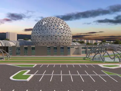 0076 - Air Education College - 2Ds Plans - 3Ds Files 3D model