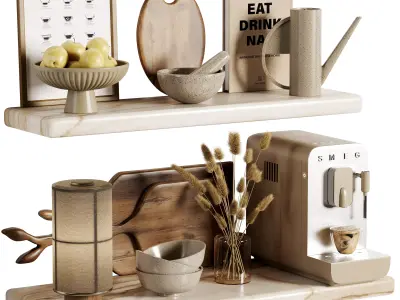 kitchen accessories 06 3D model purchase