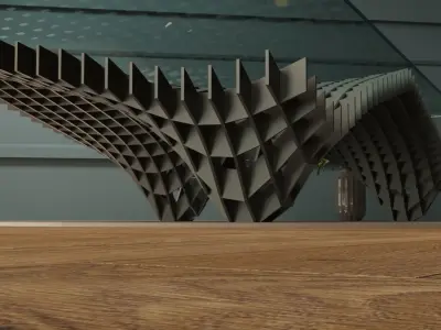 parametric WAFFLE table design  3D model
