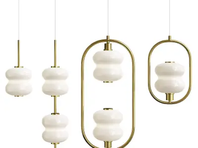 ALDA Collection brass and pendant light Low-poly 3D model
