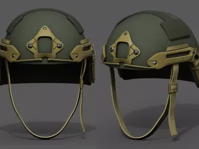 Helmet military combat fantasy futuristic  Low-poly 3D model buy