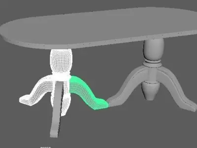 kitchen table 3D model