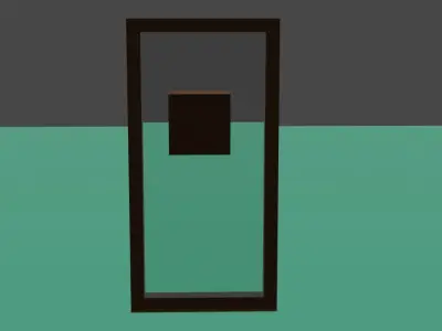 Mirror door 3D model