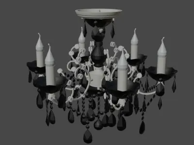 Classic outdoor wedding pergola  3D model