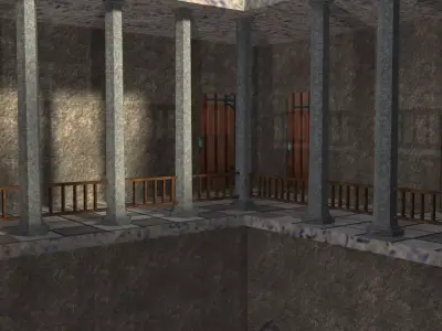 Castle in minecraft 3D model