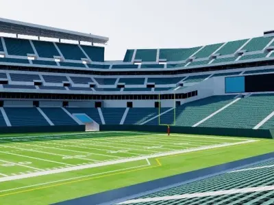 Lincoln Financial Field - Philadelphia Low-poly 3D model