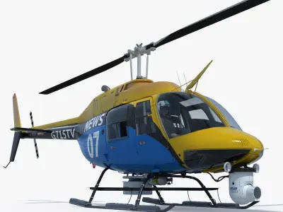 Bell JetRanger 206 News Media 
