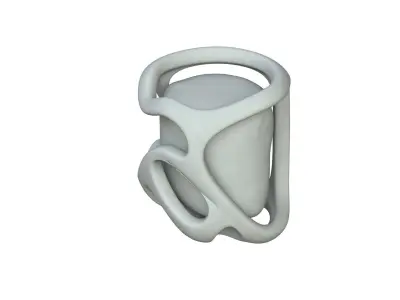 SciFi Shape Object Low Poly 114 Low-poly 3D model