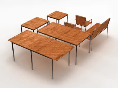 Garden Furniture Collection 001 3D model